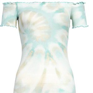 {Never Worn} Off The Shoulder Bodycon Tie Dye
